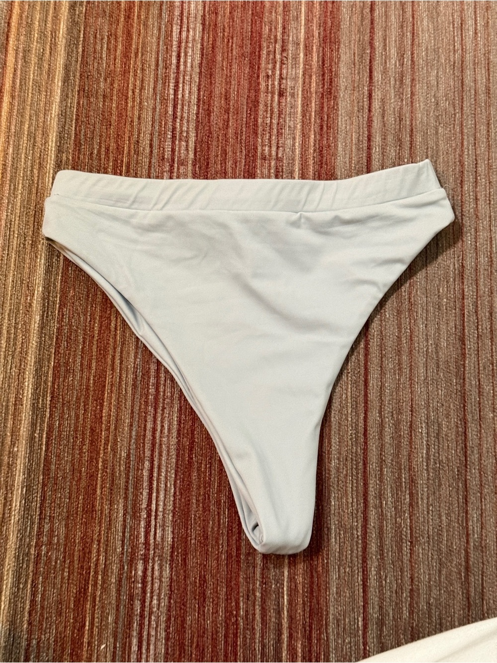 Light Gray High-Cut Bikini Bottom
